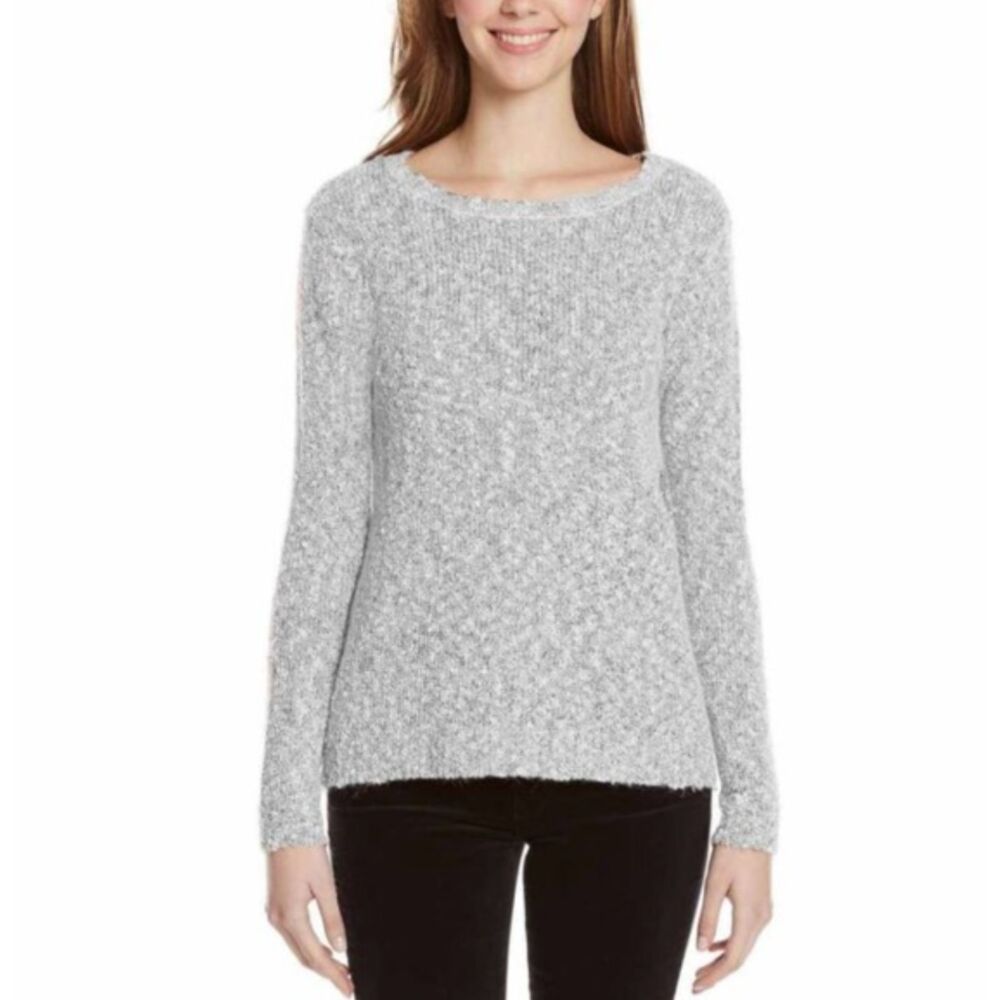 Buffalo David Bitton‎ Textured Yarn Sweater Light Gray Wool Blend Size Small